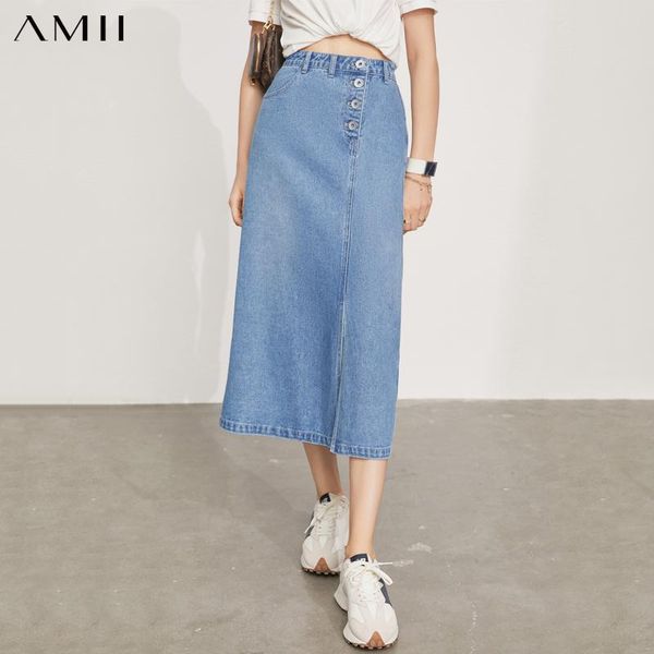 skirts amii minimalism denim for women summer split buttons high waist casual slim women's long female 12140876, Black
skirts amii minimalism denim for women summer split buttons high waist casual slim women's long female 12140876, Black