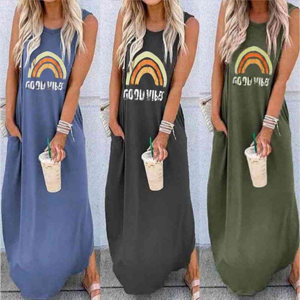 summer casual hippie soul womens dresses letter printed long sleeveless irregular o neck side splited ladies loose maxi, Black;gray
summer casual hippie soul womens dresses letter printed long sleeveless irregular o neck side splited ladies loose maxi, Black;gray