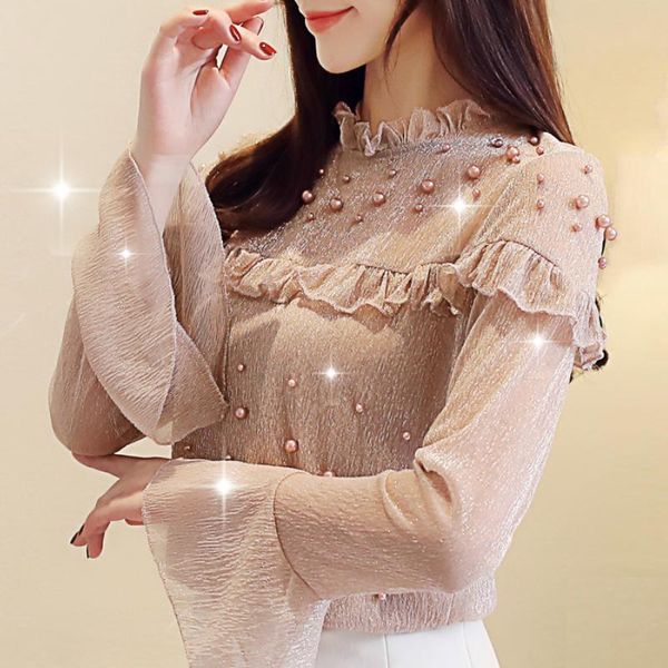 fashion woman blouses 2021 womens clothing long sleeve women shirts beading blouse shirt womens and blouses blusas a764, White
fashion woman blouses 2021 womens clothing long sleeve women shirts beading blouse shirt womens and blouses blusas a764, White