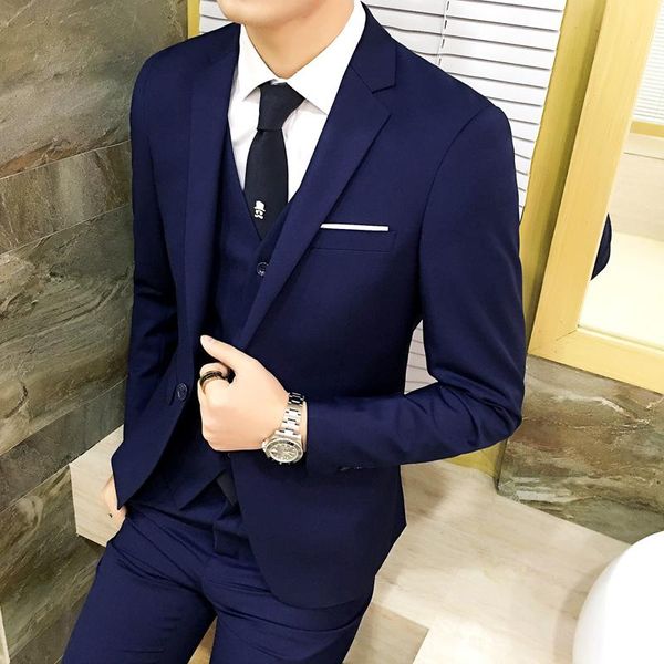 men's suits & blazers (10 colors) jacket + pants vest / suit business professional tooling 3 sets, groom wedding dress host costumes, White;black
men's suits & blazers (10 colors) jacket + pants vest / suit business professional tooling 3 sets, groom wedding dress host costumes, White;black