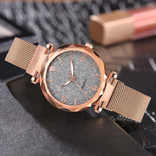 wristwatches 2021magnetic starry sky lady wrist watch rose gold women mesh female clock for dropship relogio feminino, Slivery;brown
wristwatches 2021magnetic starry sky lady wrist watch rose gold women mesh female clock for dropship relogio feminino, Slivery;brown