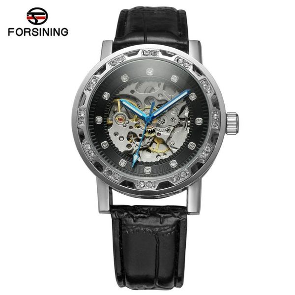 wristwatches forsining fashion men's and women's black hollow dial silver case leather strap automatic mechanical watch, Slivery;brown
wristwatches forsining fashion men's and women's black hollow dial silver case leather strap automatic mechanical watch, Slivery;brown