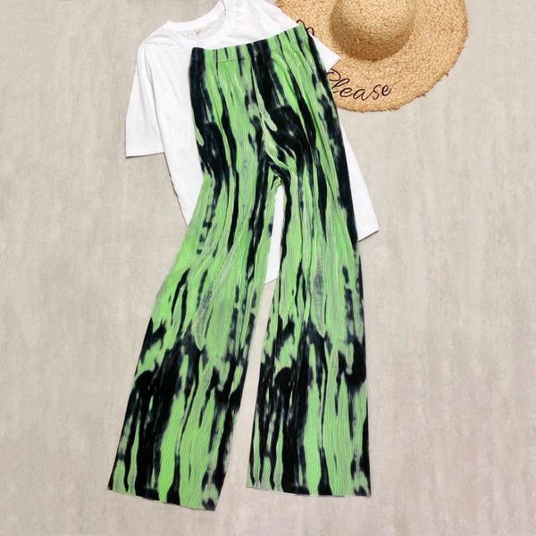 women's pants & capris tie dye high waist women 2021 spring summer casual pleated wide leg baggy female green blue trousers, Black;white
women's pants & capris tie dye high waist women 2021 spring summer casual pleated wide leg baggy female green blue trousers, Black;white