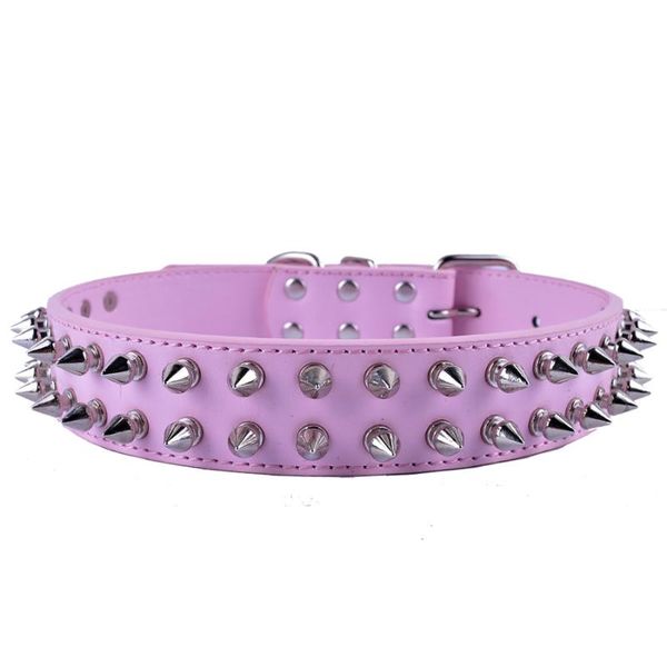 pink black pu leather spiked studded dog collar adjustable 18-21'' medium large size puppy pet necklace
pink black pu leather spiked studded dog collar adjustable 18-21'' medium large size puppy pet necklace