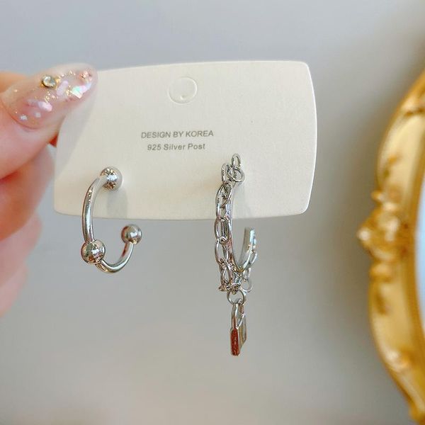 hoop & huggie amorcome punk metal chain c shape circle earrings hiphop geometric lock pendant asymmetric for cool boys girls, Golden;silver
hoop & huggie amorcome punk metal chain c shape circle earrings hiphop geometric lock pendant asymmetric for cool boys girls, Golden;silver