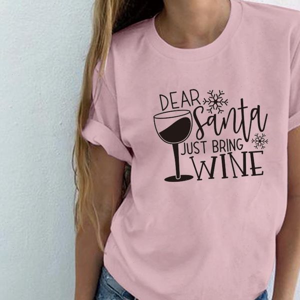 dear santa just bring wine print t shirts women summer aesthetic clothes harajuku short sleeve shirts for women loose top, White
dear santa just bring wine print t shirts women summer aesthetic clothes harajuku short sleeve shirts for women loose top, White