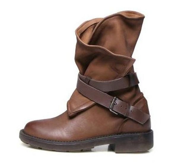 boots 2021 women fashion vintage mid calf soft leather shoes female autumn winter motorcycle comfortable botas, Black
boots 2021 women fashion vintage mid calf soft leather shoes female autumn winter motorcycle comfortable botas, Black