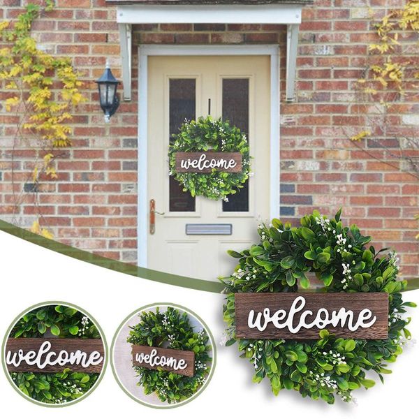 decorative flowers & wreaths welcome artificial wreath door decoration green wooden sign pendant home accessories artificia weath
decorative flowers & wreaths welcome artificial wreath door decoration green wooden sign pendant home accessories artificia weath
