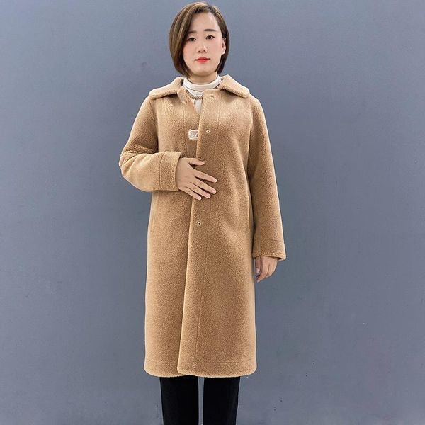 women's fur & faux light luxurious temperament lamb wool sheep shearing coat women mid-length winter warm multicolor, Black
women's fur & faux light luxurious temperament lamb wool sheep shearing coat women mid-length winter warm multicolor, Black
