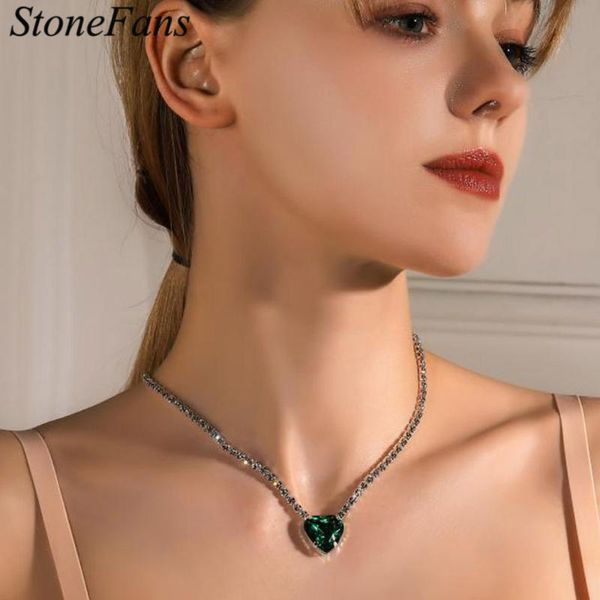 pendant necklaces stonefans iced out rhinestone heart choker necklace for men women collar cute green tennis chain wholesale item, Silver
pendant necklaces stonefans iced out rhinestone heart choker necklace for men women collar cute green tennis chain wholesale item, Silver