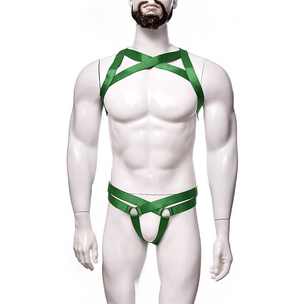 bamboo rufeng harajuku personalized harness strap hollowed out performance seduces men's interesting underwear set, Black;white
bamboo rufeng harajuku personalized harness strap hollowed out performance seduces men's interesting underwear set, Black;white