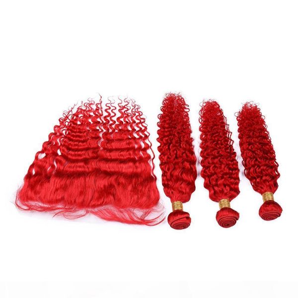 bright red deep wave malaysian human hair wefts with frontal red colored wavy virgin hair bundles 3pcs with lace frontal closure 13x4, Black;brown
bright red deep wave malaysian human hair wefts with frontal red colored wavy virgin hair bundles 3pcs with lace frontal closure 13x4, Black;brown