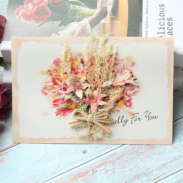 creative dried flowers single-page type greeting card birthday party wedding invitations mother's day gift for mom cards
creative dried flowers single-page type greeting card birthday party wedding invitations mother's day gift for mom cards