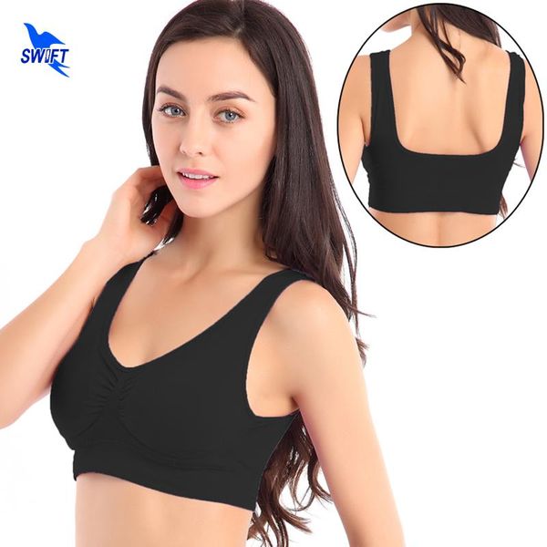 sports bra women fitness yoga padded push up breathable gym sujetador brasieres deportivos soutien gorge grande taille femme, White;black
sports bra women fitness yoga padded push up breathable gym sujetador brasieres deportivos soutien gorge grande taille femme, White;black