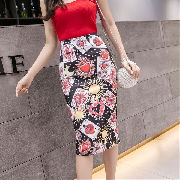 womens poker print skirt summer pencil skirt digital graphic high waist midi skirts split office lady female falda sp610, Black
womens poker print skirt summer pencil skirt digital graphic high waist midi skirts split office lady female falda sp610, Black