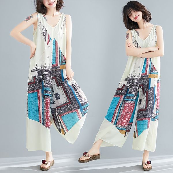 women rompers and jumpsuites 2021 summer overalls chiffon v neck sleeveless oversized vintage elegant jumpsuit for women 10247, Red
women rompers and jumpsuites 2021 summer overalls chiffon v neck sleeveless oversized vintage elegant jumpsuit for women 10247, Red