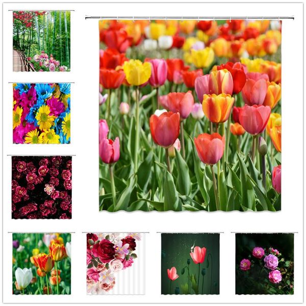 beautiful flowers pattern waterproof bathroom shower curtains home l bathtub partition decorations bath screens with hooks 
beautiful flowers pattern waterproof bathroom shower curtains home l bathtub partition decorations bath screens with hooks