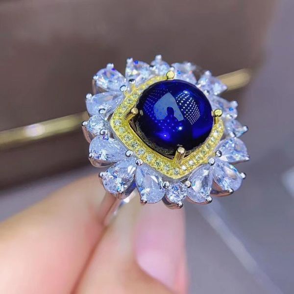 cluster rings elegant gift for your girl friend 100% real and natural sapphire 925 sterling silver fine jewelry, Golden;silver
cluster rings elegant gift for your girl friend 100% real and natural sapphire 925 sterling silver fine jewelry, Golden;silver