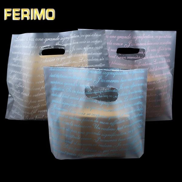 gift wrap 500pcs printed frosted transparent plastic packaging bag shopping bags with handle merchandise boutique clothes packing
gift wrap 500pcs printed frosted transparent plastic packaging bag shopping bags with handle merchandise boutique clothes packing