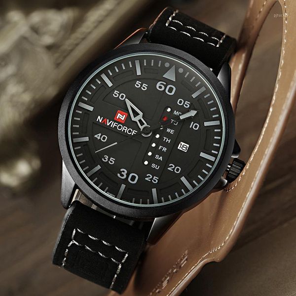 wristwatches naviforce men army military watches men's quartz date clock male leather strap sport wrist watch relogio masculino1, Slivery;brown
wristwatches naviforce men army military watches men's quartz date clock male leather strap sport wrist watch relogio masculino1, Slivery;brown
