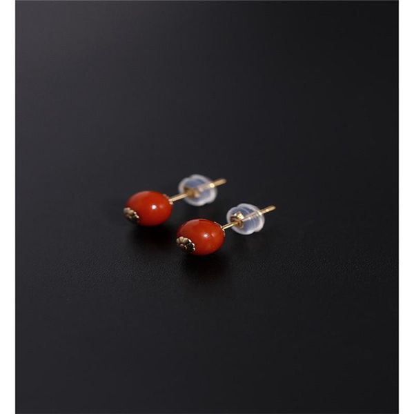 other dmbs053 liangshan south red agate earrings female genuine yellow 18k gold full meat persimmon ruby, Golden;silver
other dmbs053 liangshan south red agate earrings female genuine yellow 18k gold full meat persimmon ruby, Golden;silver
