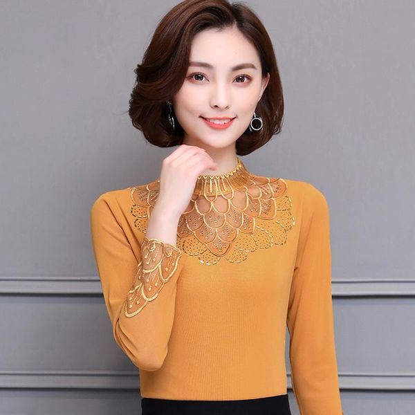 women's blouses & shirts autumn xxxl crochet lace women vintage long sleeve thicken blouse winter sale, White
women's blouses & shirts autumn xxxl crochet lace women vintage long sleeve thicken blouse winter sale, White