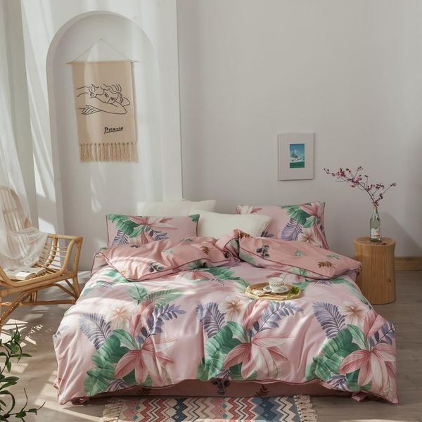 4pcs duvet cover set 100% cotton soft size tropical botanical leaves bedding set 1 duvet cover 1 bed sheet 2 pillowcases
4pcs duvet cover set 100% cotton soft size tropical botanical leaves bedding set 1 duvet cover 1 bed sheet 2 pillowcases