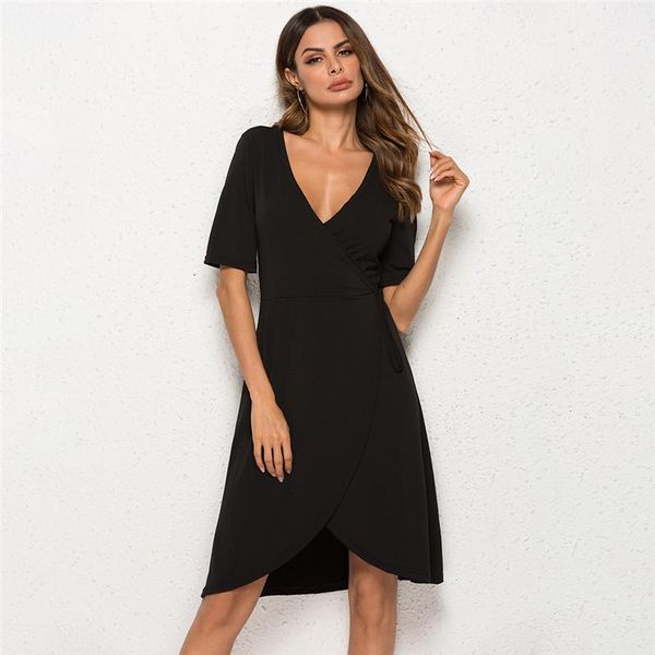 casual dresses elegant women high waist mini dress fashion summer black solid short sleeve v-neck sundress plus size, Black;gray
casual dresses elegant women high waist mini dress fashion summer black solid short sleeve v-neck sundress plus size, Black;gray