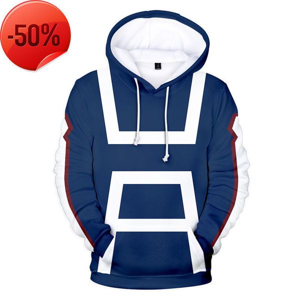 men's hoodies sweatshirts cartoon animation around my hero college 3d digital printed plush hooded sweater, Black
men's hoodies sweatshirts cartoon animation around my hero college 3d digital printed plush hooded sweater, Black