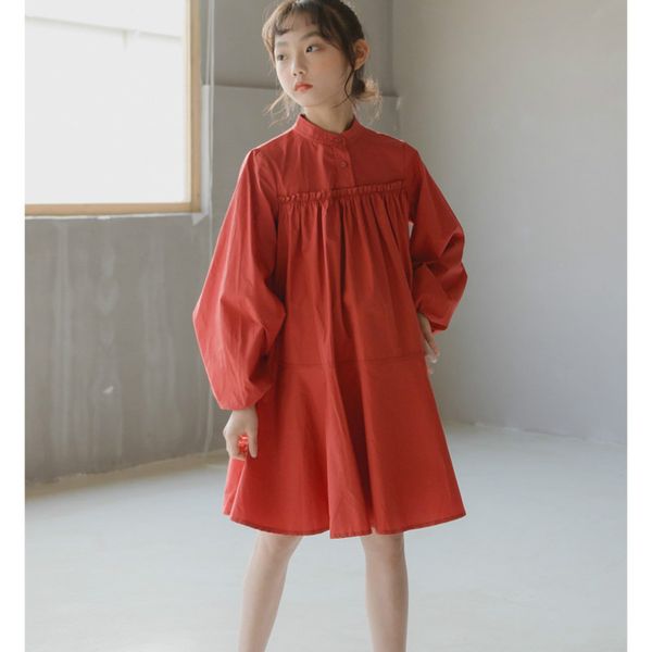 girls dress 2021 spring baby girl princess dress long sleeve pleat cotton party kids dresses elegant children clothing, Red;yellow
girls dress 2021 spring baby girl princess dress long sleeve pleat cotton party kids dresses elegant children clothing, Red;yellow