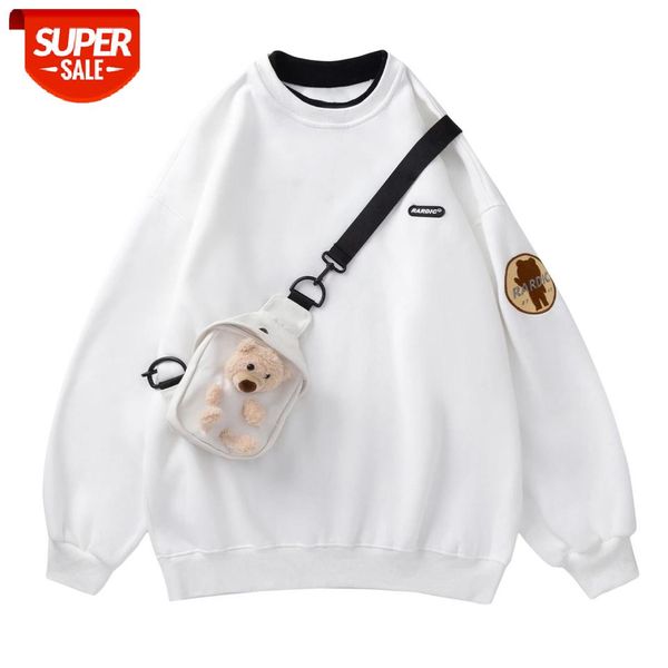 hoodie sweatshirt men oversized harajuku hooded pullover with bear bag winter cotton long sleeves sweatshirts 2021ss #6y9n, Black
hoodie sweatshirt men oversized harajuku hooded pullover with bear bag winter cotton long sleeves sweatshirts 2021ss #6y9n, Black