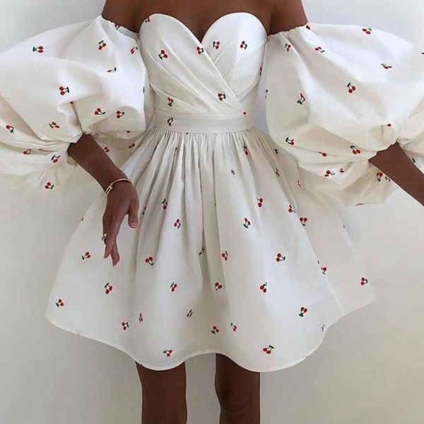 casual dresses lantern sleeve party dress elegant polka dot print vintage bodycon women strapless off shoulder mini vestidos, Black;gray
casual dresses lantern sleeve party dress elegant polka dot print vintage bodycon women strapless off shoulder mini vestidos, Black;gray