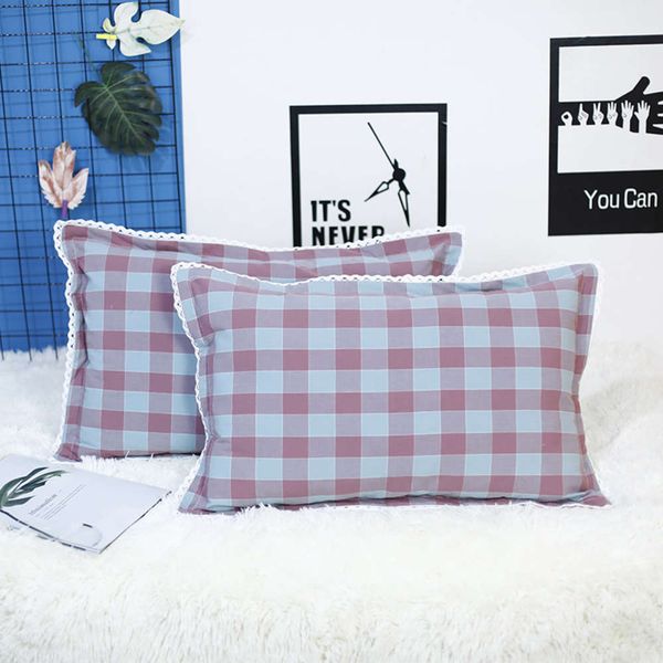 cases bedding lattice pillow case korean version simple wash cotton student pair
cases bedding lattice pillow case korean version simple wash cotton student pair