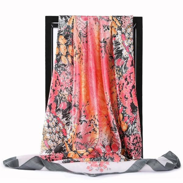 scarves fashion kerchief silk satin hijab scarf for women floral print hair scarfs female 90*90cm square shawls neck ladies, Blue;gray
scarves fashion kerchief silk satin hijab scarf for women floral print hair scarfs female 90*90cm square shawls neck ladies, Blue;gray