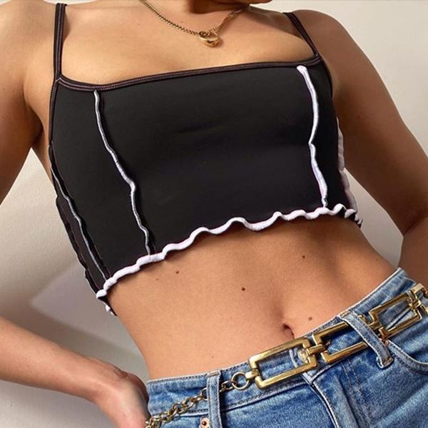camisoles & tanks tank square collar vest summer crop for women casual short sleeveless bottoming slim shirt blouse, Black;white
camisoles & tanks tank square collar vest summer crop for women casual short sleeveless bottoming slim shirt blouse, Black;white