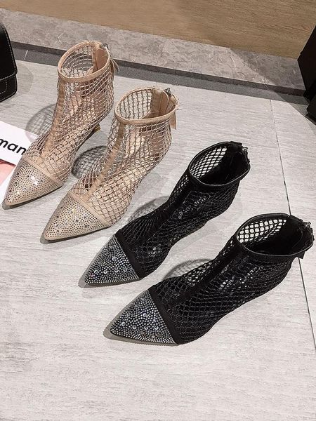 boots short women 2021 qiu ji breathable temperament fairy style stiletto heels, Black
boots short women 2021 qiu ji breathable temperament fairy style stiletto heels, Black
