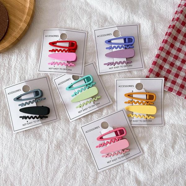 4 pcs korea sweet girl simple colorful wave shape hairpins kids hair accessories fashion children's drop-shaped duckbill clip, Slivery;white
4 pcs korea sweet girl simple colorful wave shape hairpins kids hair accessories fashion children's drop-shaped duckbill clip, Slivery;white