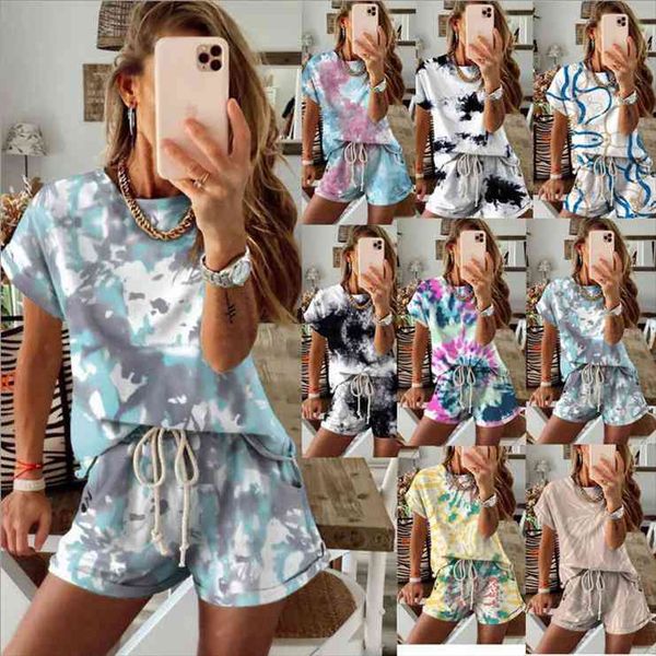 tie-dye gradient foreign style sets womens short-sleeved loungewear set big size ensemble femme shorts set women foreign style, Gray
tie-dye gradient foreign style sets womens short-sleeved loungewear set big size ensemble femme shorts set women foreign style, Gray