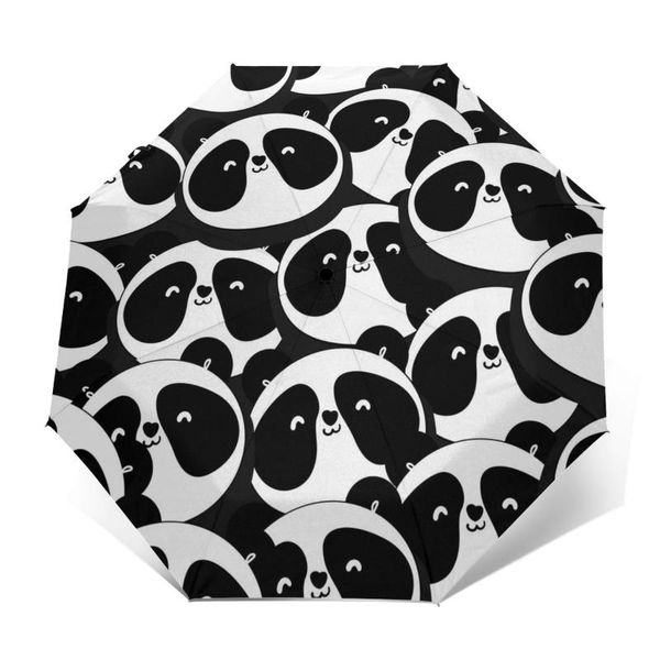 umbrellas black and white panda heads windproof automatic folding inverted umbrella portable paraguas for man woman
umbrellas black and white panda heads windproof automatic folding inverted umbrella portable paraguas for man woman