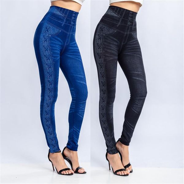 yoga outfit women's imitation jeans pants stretchable slim fitness leggings denim hips tights sports pencil casual
yoga outfit women's imitation jeans pants stretchable slim fitness leggings denim hips tights sports pencil casual
