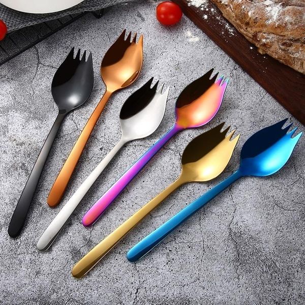 1pc fruit fork dessert forks for cake snack salad fork spoon 2 in 1 colorful rainbow stainless steel accessories
1pc fruit fork dessert forks for cake snack salad fork spoon 2 in 1 colorful rainbow stainless steel accessories
