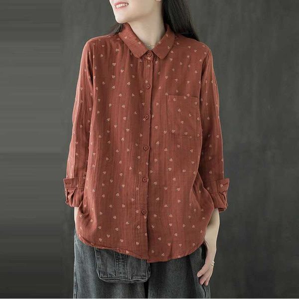 spring autumn arts style women long sleeve loose shirts all-matched casual turn-down collar cotton print blouse v78 210608, White
spring autumn arts style women long sleeve loose shirts all-matched casual turn-down collar cotton print blouse v78 210608, White