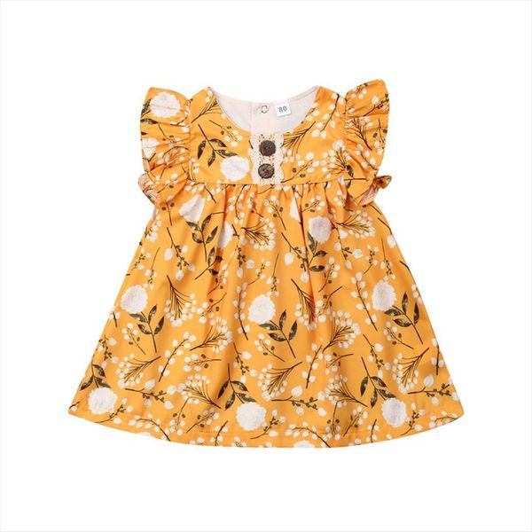 girl 0 3t toddler dress infant kids baby girls summer ruffles sleeve princess party wedding tutu dresses, Red;yellow
girl 0 3t toddler dress infant kids baby girls summer ruffles sleeve princess party wedding tutu dresses, Red;yellow