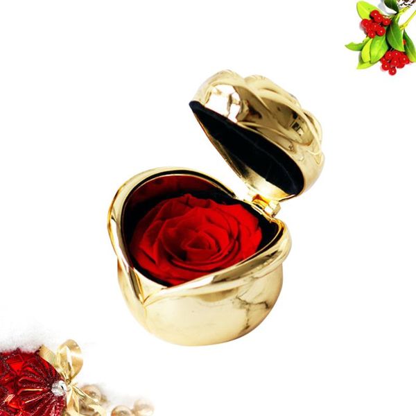 preserved flower rose shape zinc alloy gift box jewelry box present for valentine's day anniversary (golden)
preserved flower rose shape zinc alloy gift box jewelry box present for valentine's day anniversary (golden)