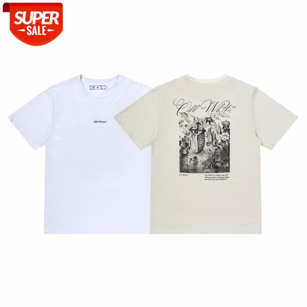 ow brand plant floral arrow print short-sleeved letters youth loose cotton t-shirt #ky9c, White;black
ow brand plant floral arrow print short-sleeved letters youth loose cotton t-shirt #ky9c, White;black