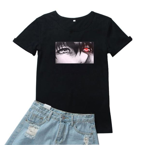 women's t-shirt one eye is red tee shirt femme fashion anime graphic camiseta mujer personality print women t cool clothes tees, White
women's t-shirt one eye is red tee shirt femme fashion anime graphic camiseta mujer personality print women t cool clothes tees, White