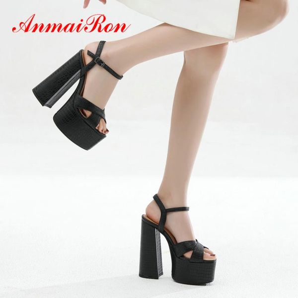 dress shoes anmairon genuine leather buckle strap luxury women fashion 2021 summer platform sandals sewing square heel, Black
dress shoes anmairon genuine leather buckle strap luxury women fashion 2021 summer platform sandals sewing square heel, Black