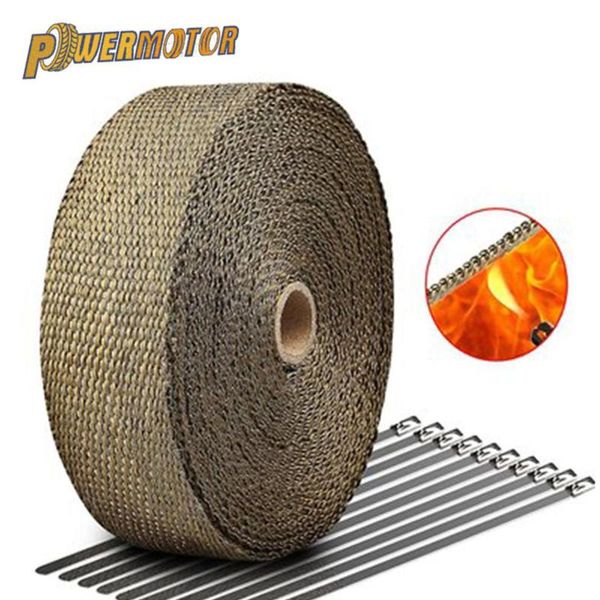 exhaust pipe 2.5cm*5m motorcycle heat shield thermal tape wrap fiberglass with stainless ties for motocross atv
exhaust pipe 2.5cm*5m motorcycle heat shield thermal tape wrap fiberglass with stainless ties for motocross atv