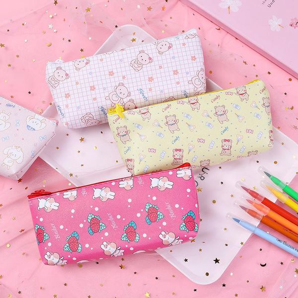 pencil bags japanese pink strawberry milk pu case large capacity stationery storage bag escalar papelaria escolar school supplies
pencil bags japanese pink strawberry milk pu case large capacity stationery storage bag escalar papelaria escolar school supplies