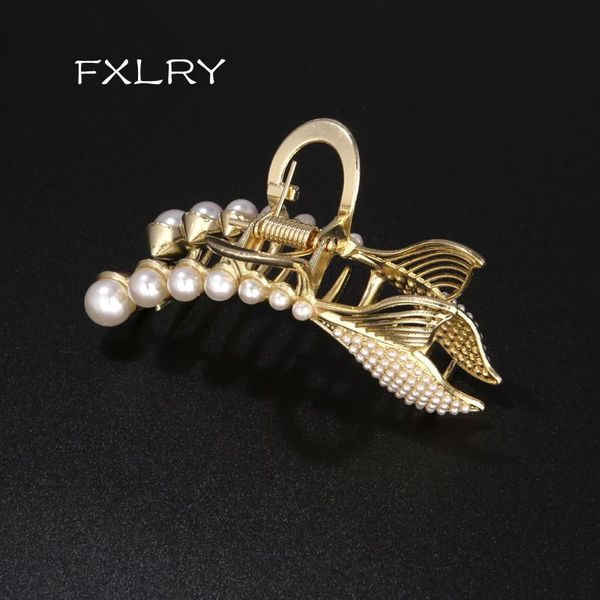 hair clips & barrettes fxlry elegant pearls crystal claw laddies large hairpin grabbing fishtail headdress fashion accessories, Golden;silver
hair clips & barrettes fxlry elegant pearls crystal claw laddies large hairpin grabbing fishtail headdress fashion accessories, Golden;silver